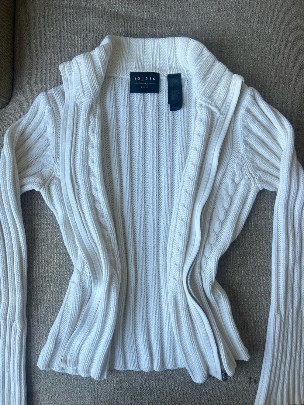 VTG Y2K Axcess Liz Claiborne Cable Knit